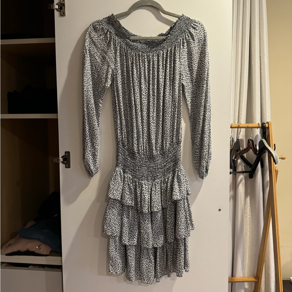 Michael Kors smocked off the shoulder dress